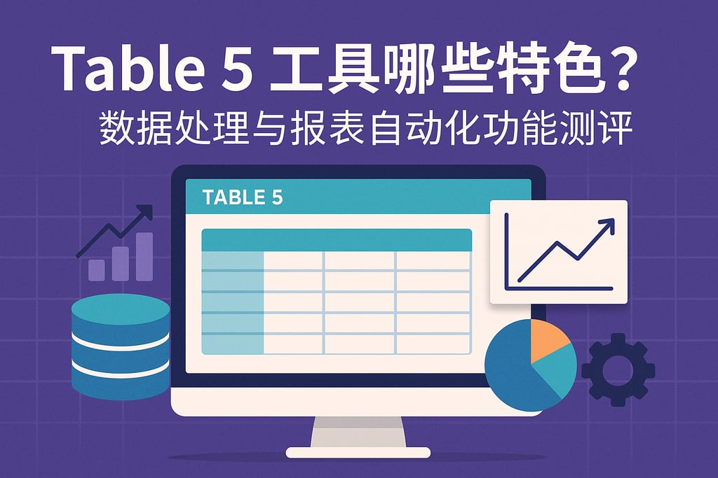 Table 5工具有哪些特色？数据处理与报表自动化功能测评